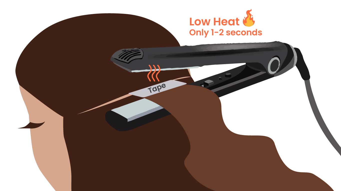applying tape-in extensions